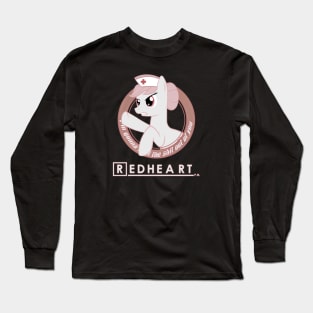 Heal the shit out of you - Nurse Red Heart Long Sleeve T-Shirt